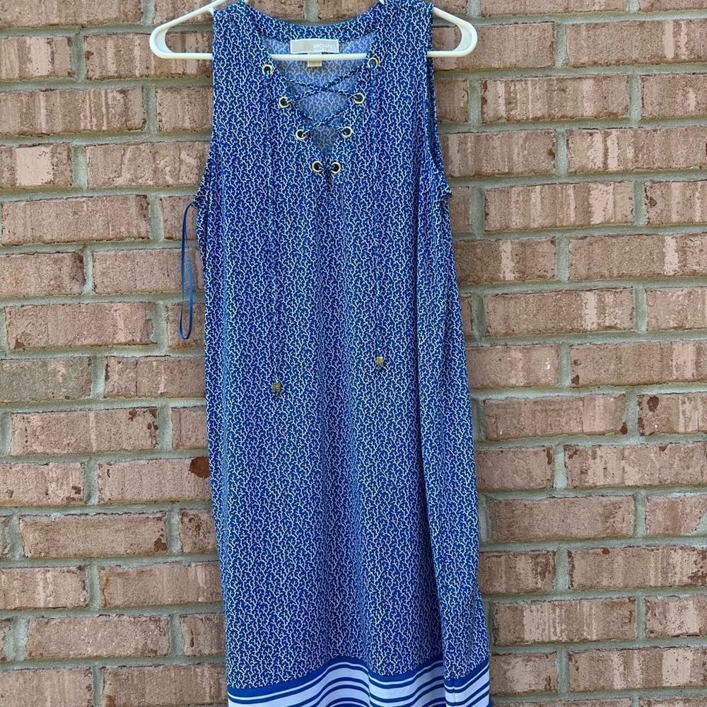 Blue Sleeveless Dress